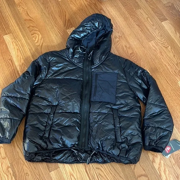 Free People Right Trek Backpack Puffer Size Large Full Zipper Hooded Size L NWT